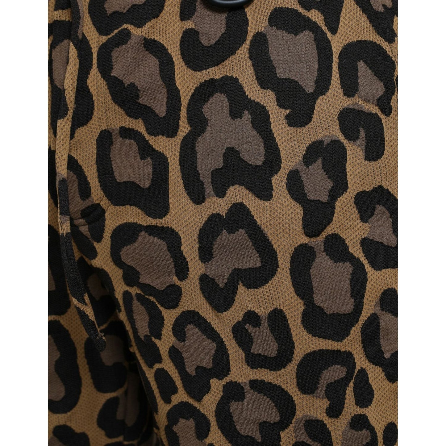 Dolce & Gabbana Brown Leopard Print Polyester Jogger Pants Dolce & Gabbana