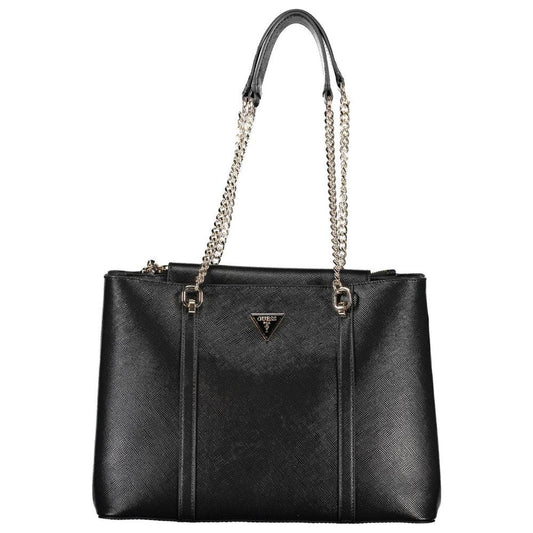 Guess Jeans Black Polyethylene Handbag Guess Jeans