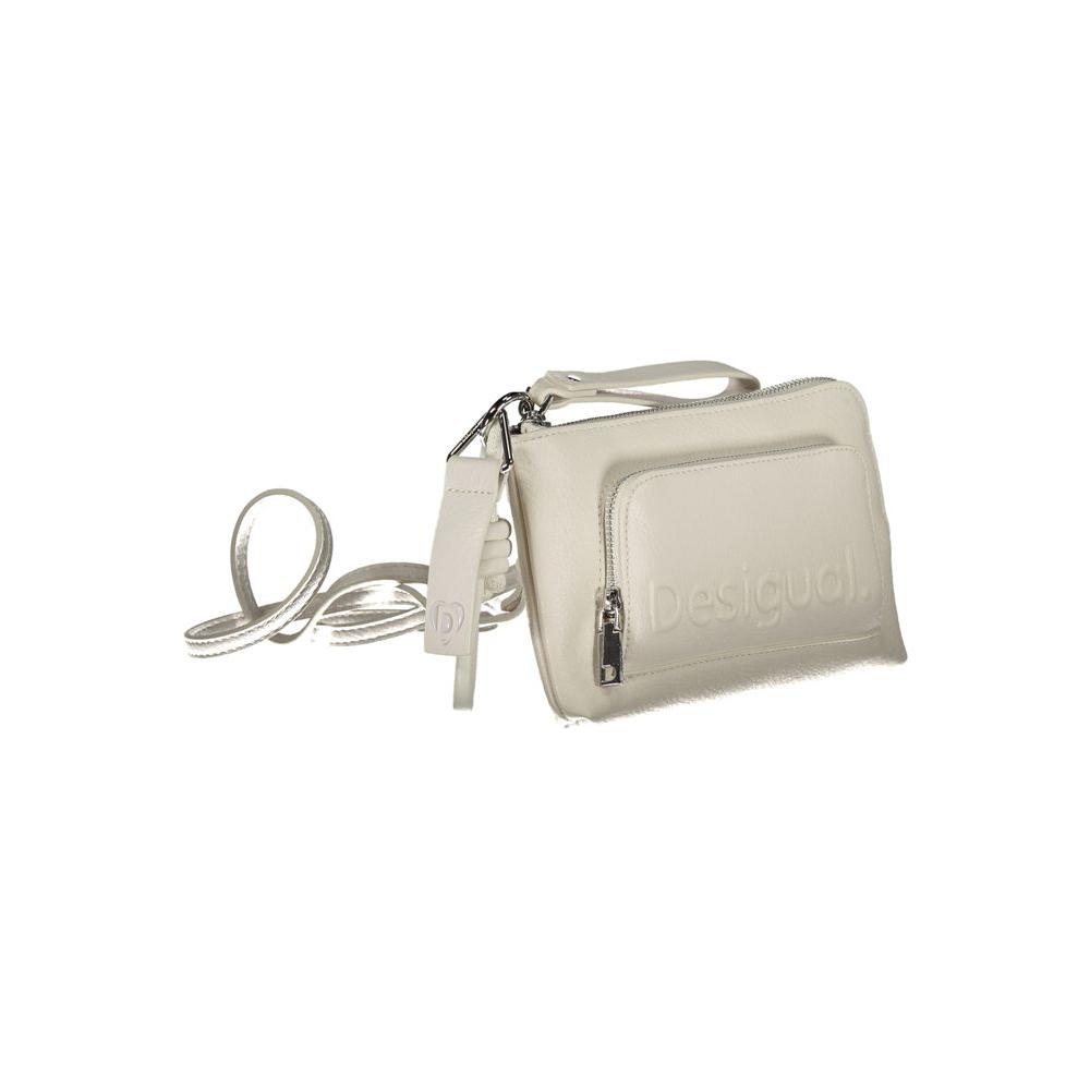 Desigual White Polyethylene Handbag Desigual