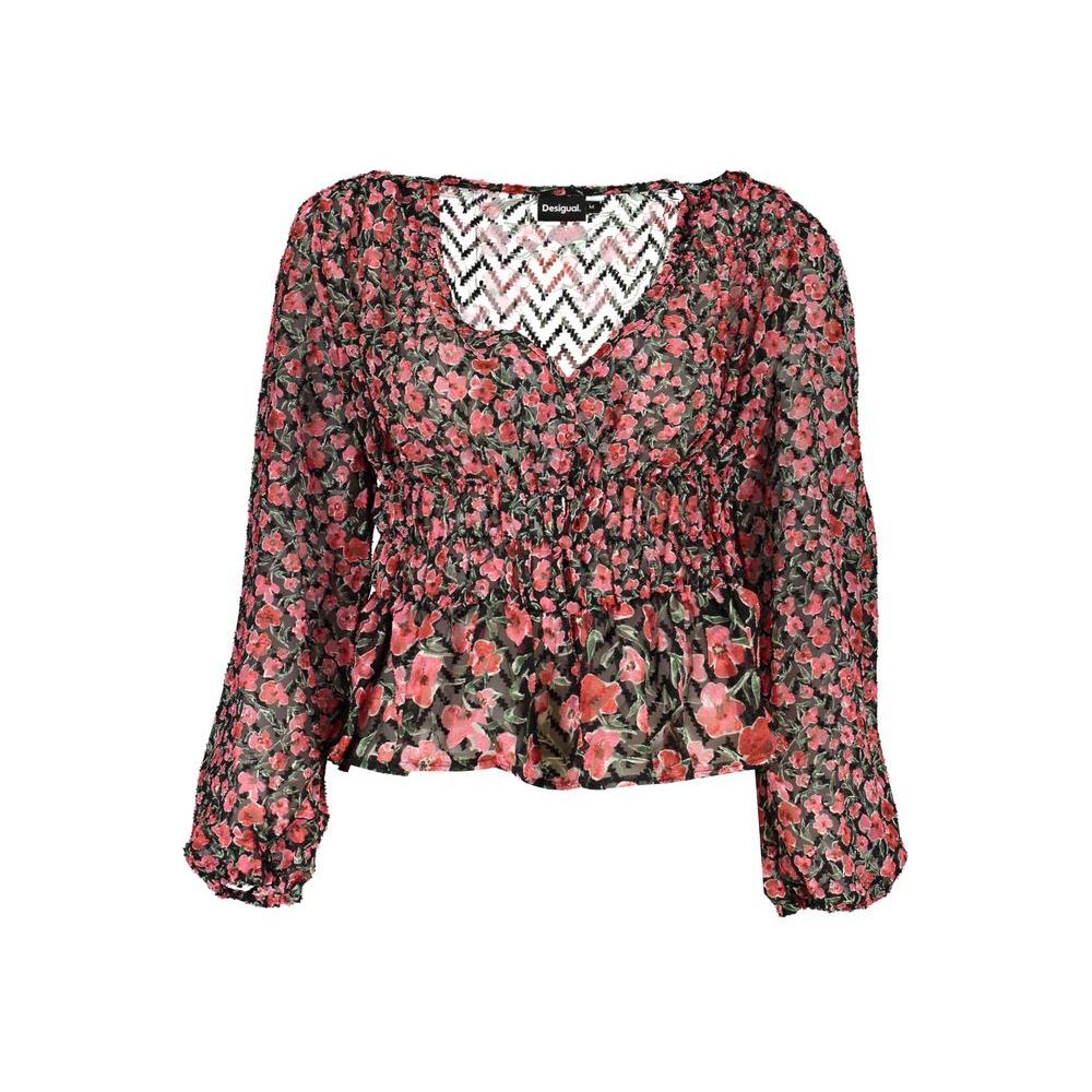 Desigual Pink Polyester Sweater Desigual