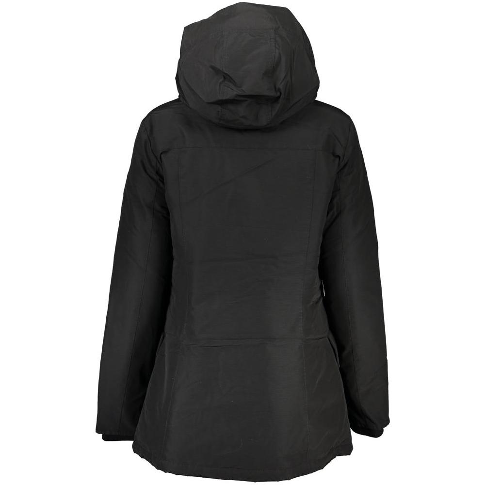 Woolrich Black Cotton Jackets & Coat