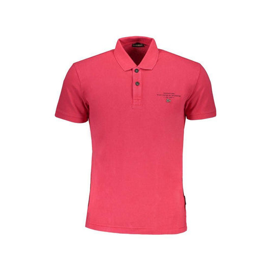 Napapijri Pink Cotton Polo Shirt Napapijri