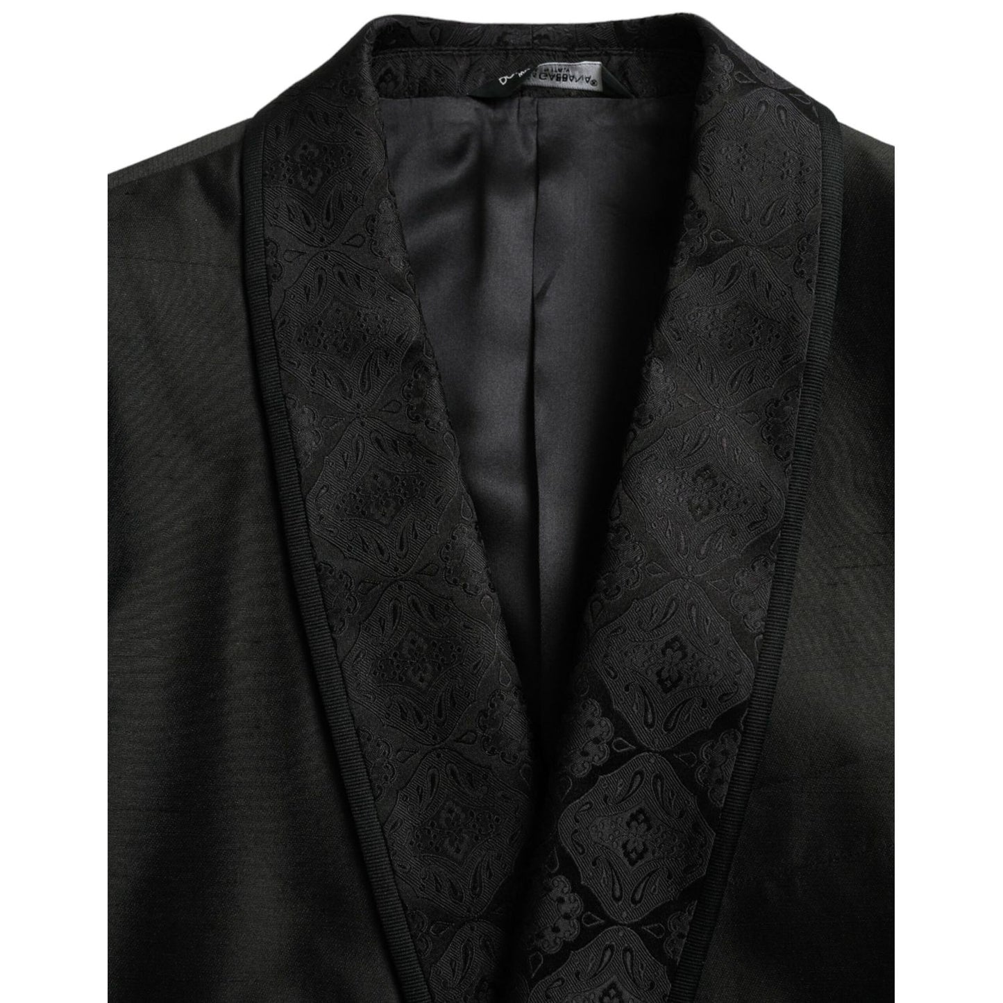 Dolce & Gabbana Black MARTINI Single Breasted Coat Blazer