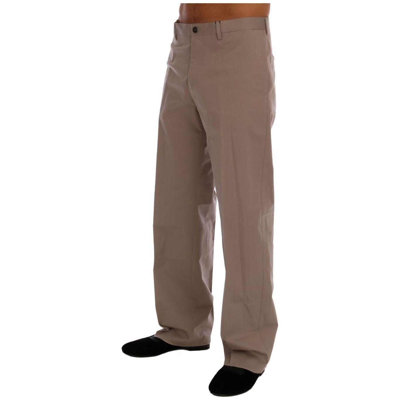 Dolce & Gabbana Chic Beige Chinos Casual Pants Jeans & Pants Dolce & Gabbana