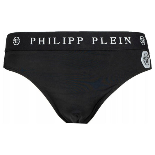 Philipp Plein Black Polyamide Men Swimwear Philipp Plein