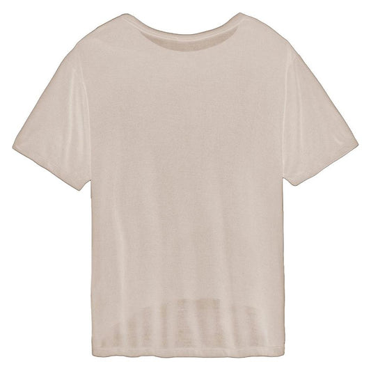 Hinnominate Elegant Oversized Modal Tee with Logo Hinnominate