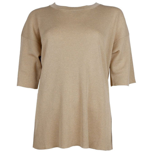 Alpha Studio Beige Viscose Sweater Alpha Studio