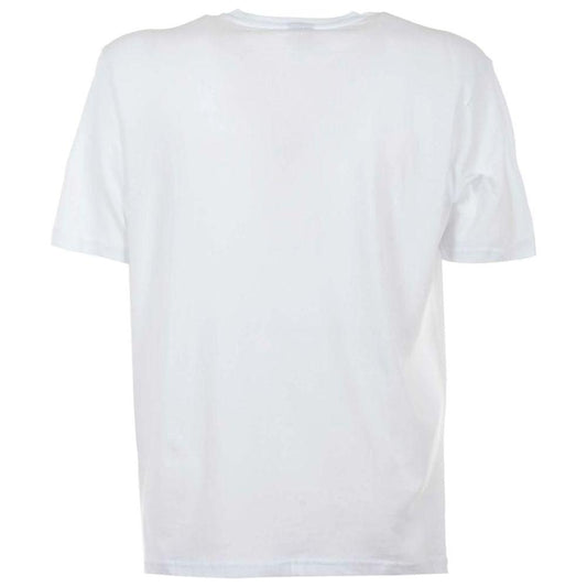 North Sails Elegant White Cotton Tee with Bold Blue Logo North Sails