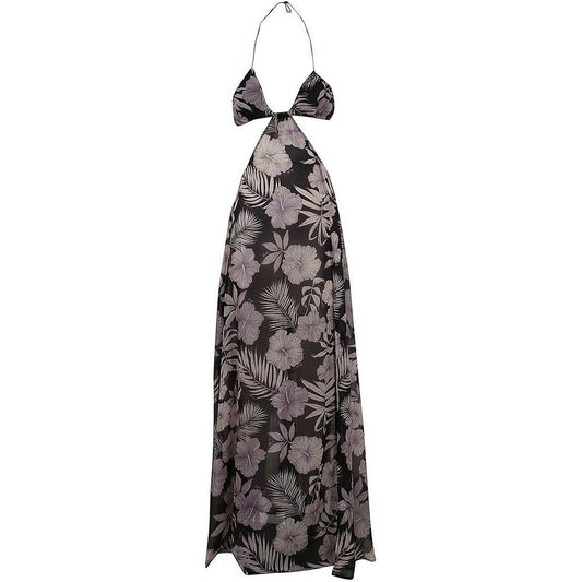 PINKO Floral Elegance Maxi Dress with Split Detail PINKO