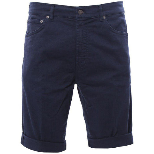 Dondup Chic Dark Blue Stretch Cotton Shorts Dondup