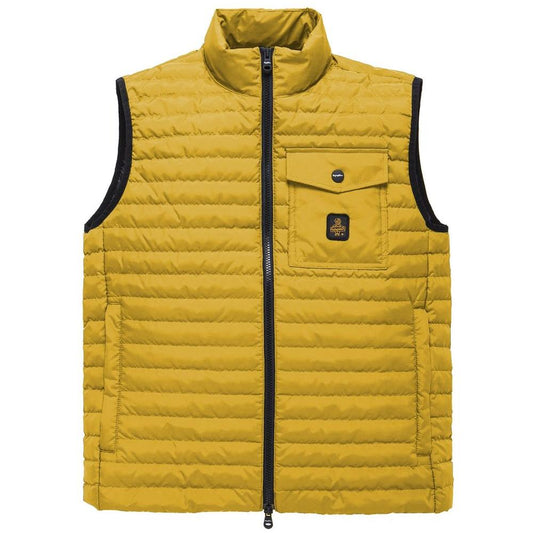 Refrigiwear Yellow Polyester Men Vest Refrigiwear