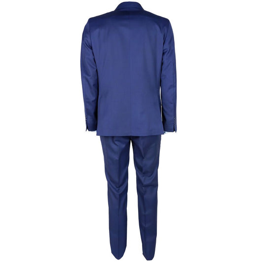 Made in Italy Elegant Woolen Men's Suit in Dapper Blue Made in Italy