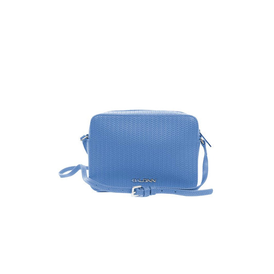 Baldinini Trend Chic Woven Motif Calfskin Camera Bag Baldinini Trend