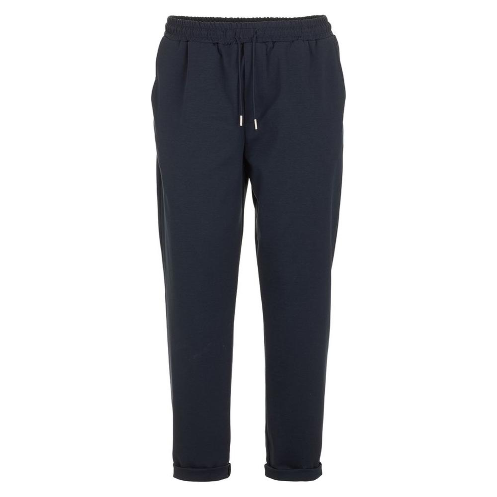 Fred Mello Elegant Blue Cotton Blend Trousers Fred Mello