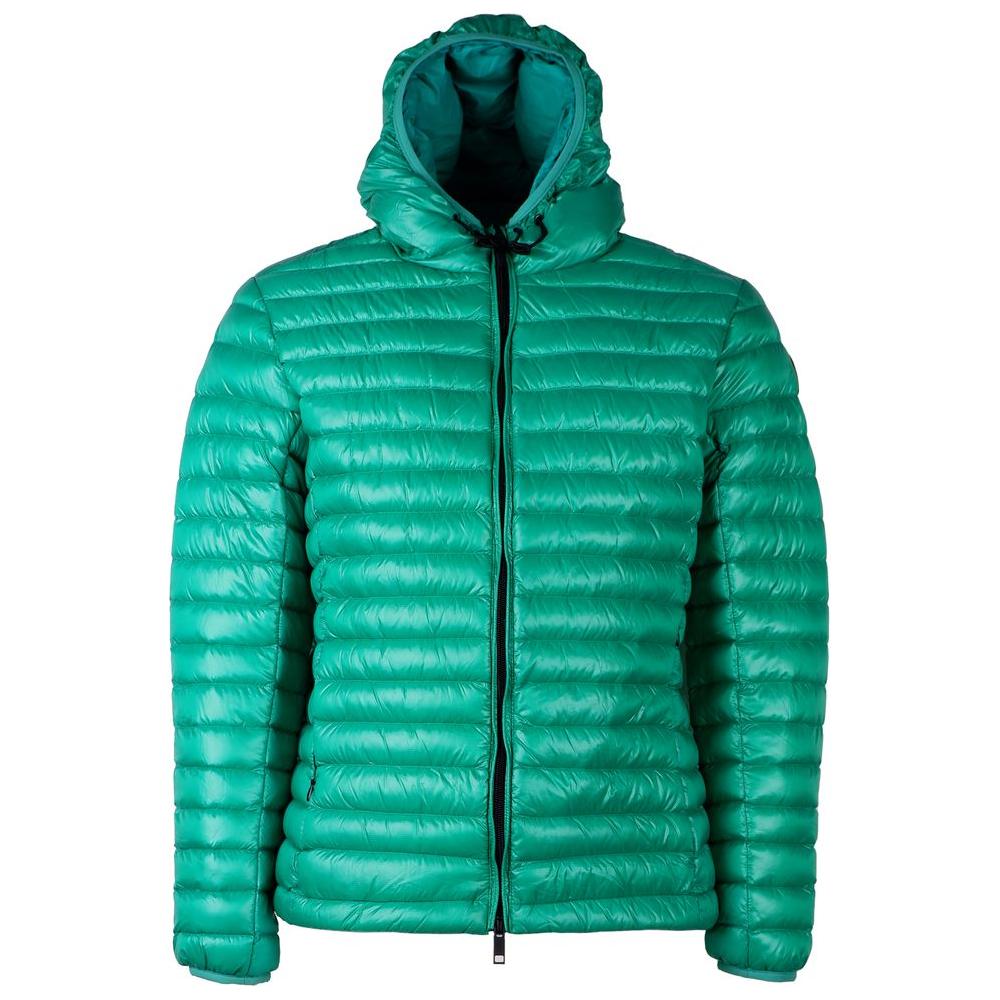 Centogrammi Chic Green Nylon Down Jacket Centogrammi