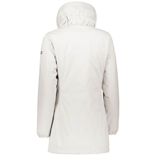 Yes Zee Chic White High Collar Down Jacket Yes Zee