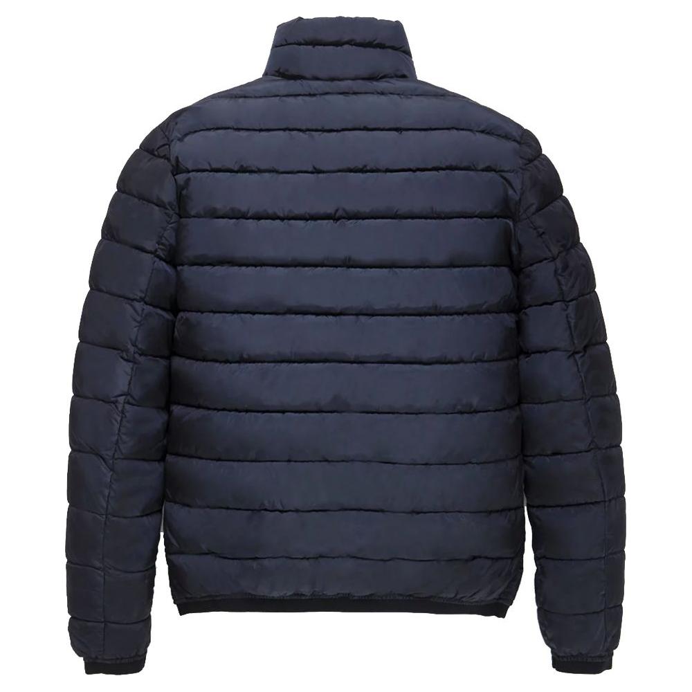 Refrigiwear Blue Nylon Men Jacket Refrigiwear