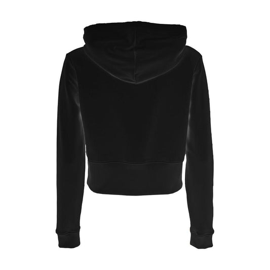 Imperfect Black Cotton Women Hoodie Imperfect