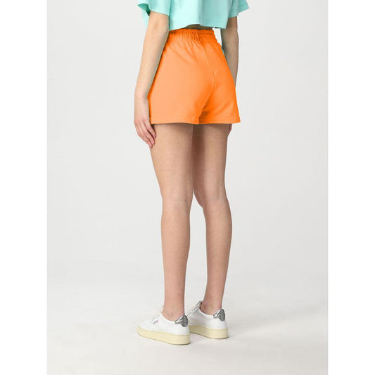 Pharmacy Industry Chic Orange Cotton Logo Shorts Pharmacy Industry