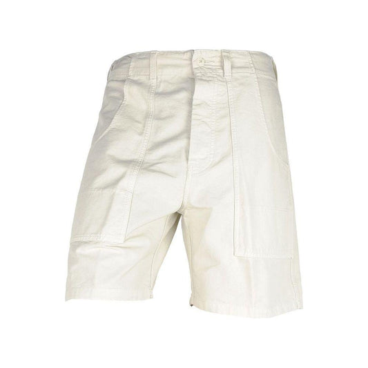 Don The Fuller White Cotton Men's Bermuda Short Don The Fuller