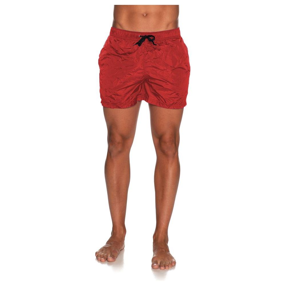 Refrigiwear Red Nylon Men Swimsuit Refrigiwear