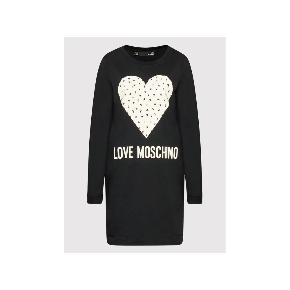 Chic Blue Cotton Love Moschino Dress Love Moschino