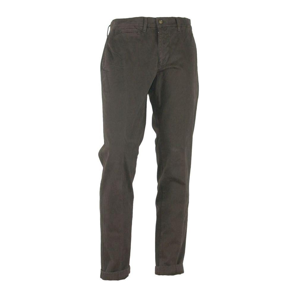 Made in Italy Elegant Brown Winter Trousers Made in Italy