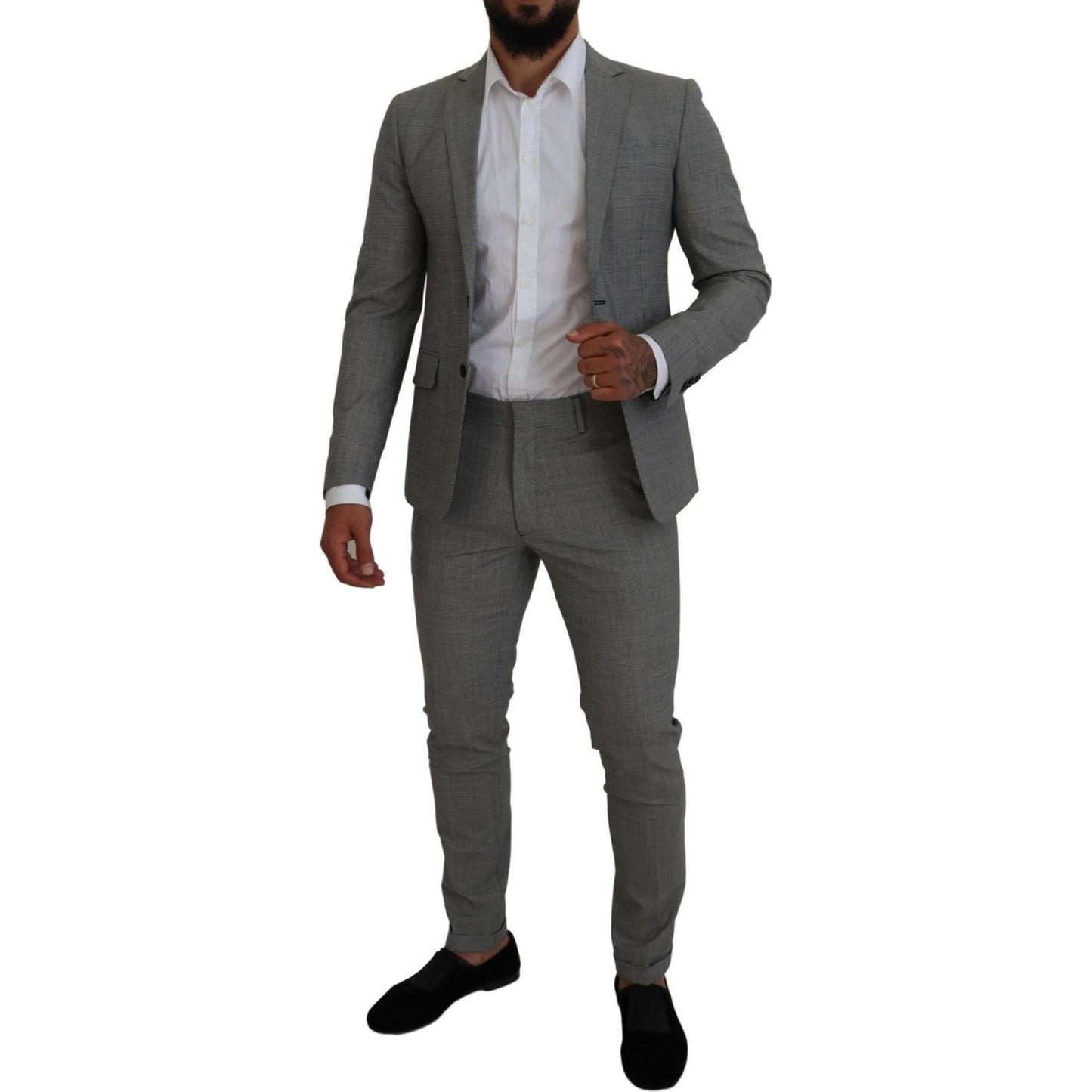 Dsquared² Gray Wool Single Breasted 2 Piece PARIS Suit Dsquared²