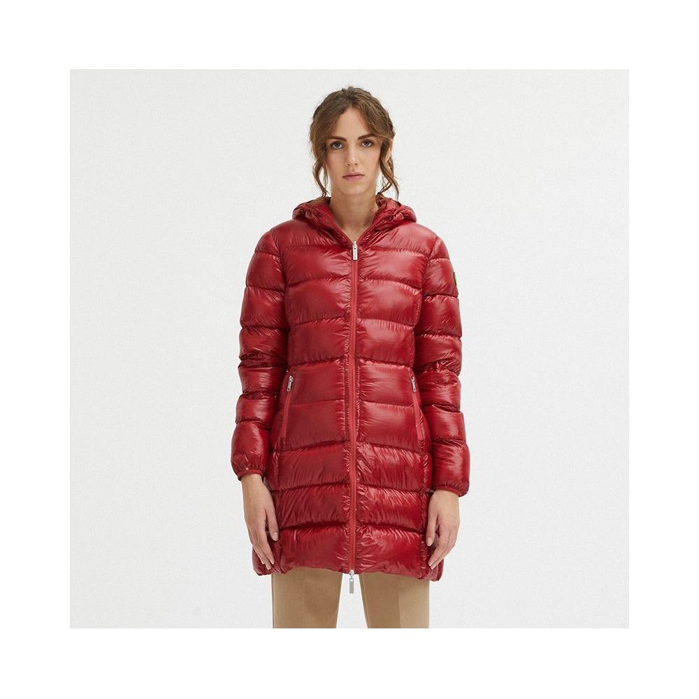 Centogrammi Red Nylon Women Jacket Centogrammi