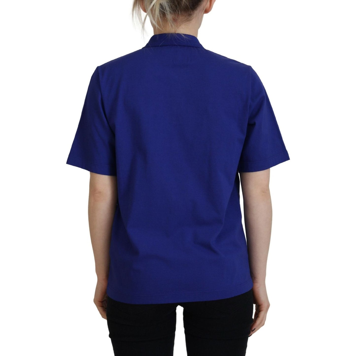 Dsquared² Blue Collared Writings Polo Short Sleeves T-shirt Dsquared²