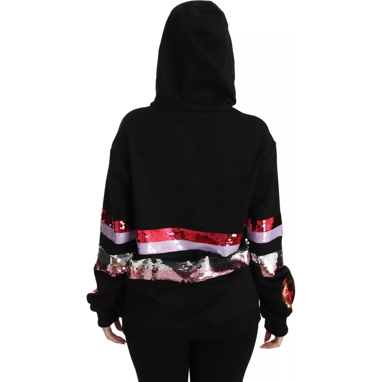 Dolce & Gabbana DG Sequined Hooded Pullover Sweater Dolce & Gabbana