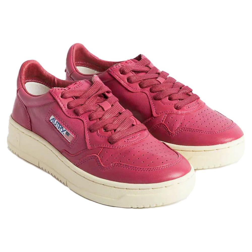 Autry Fuchsia Leather Di Capra Sneaker Autry