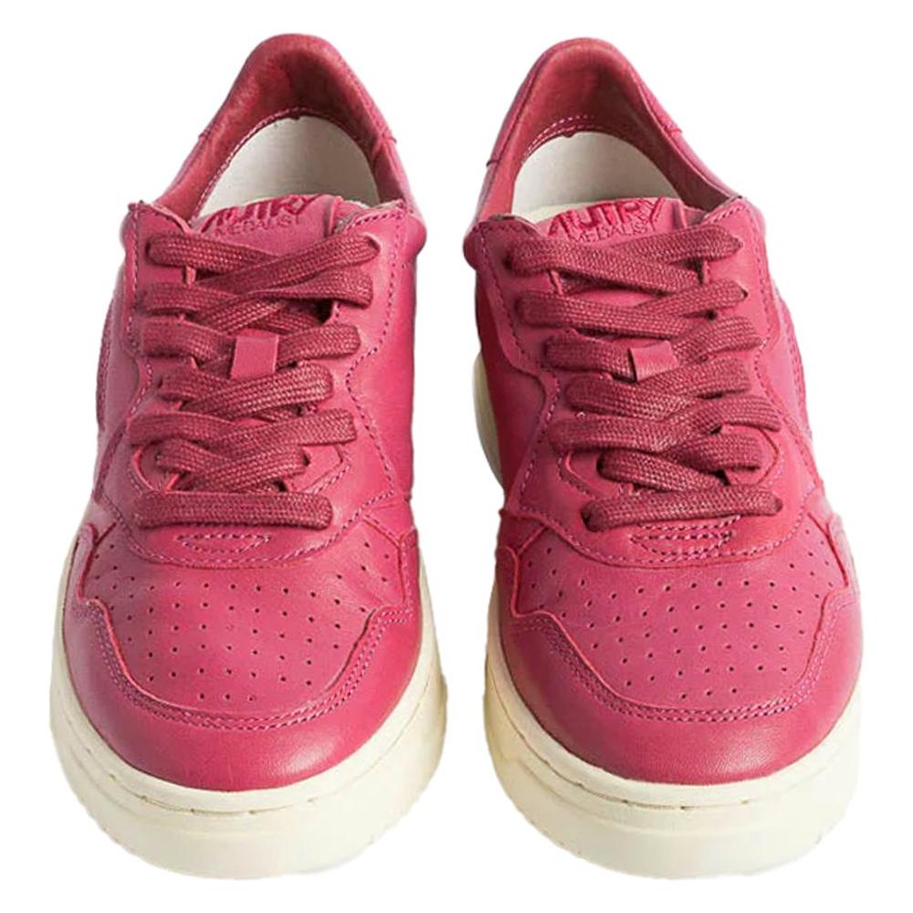 Autry Fuchsia Leather Di Capra Sneaker Autry