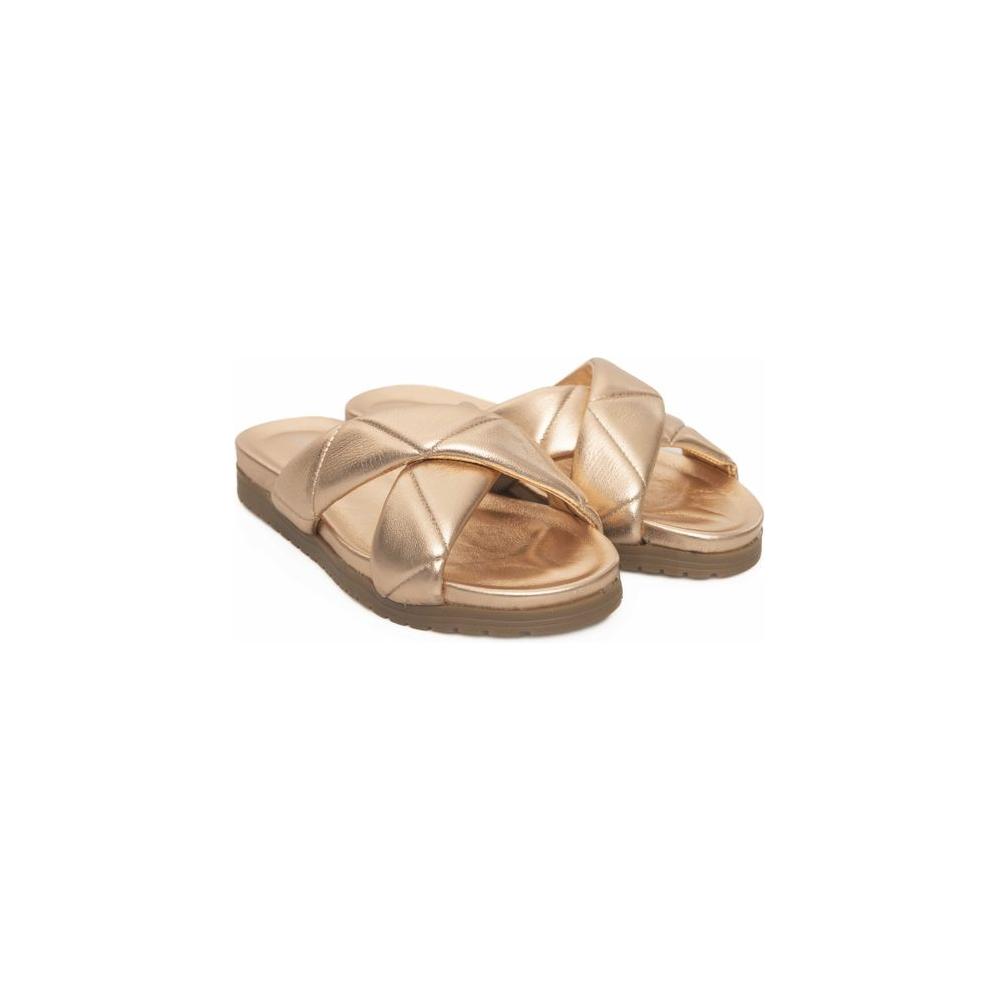 Cerruti 1881 Beige Sheepskin Women Sandal Cerruti 1881