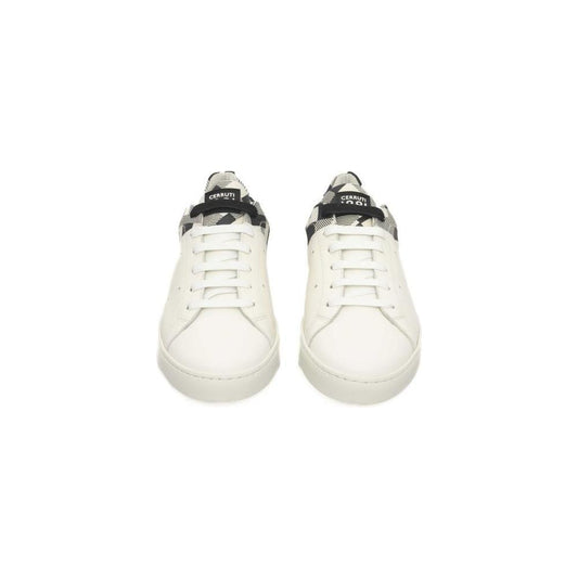 Cerruti 1881 White Leather Men Sneaker Cerruti 1881