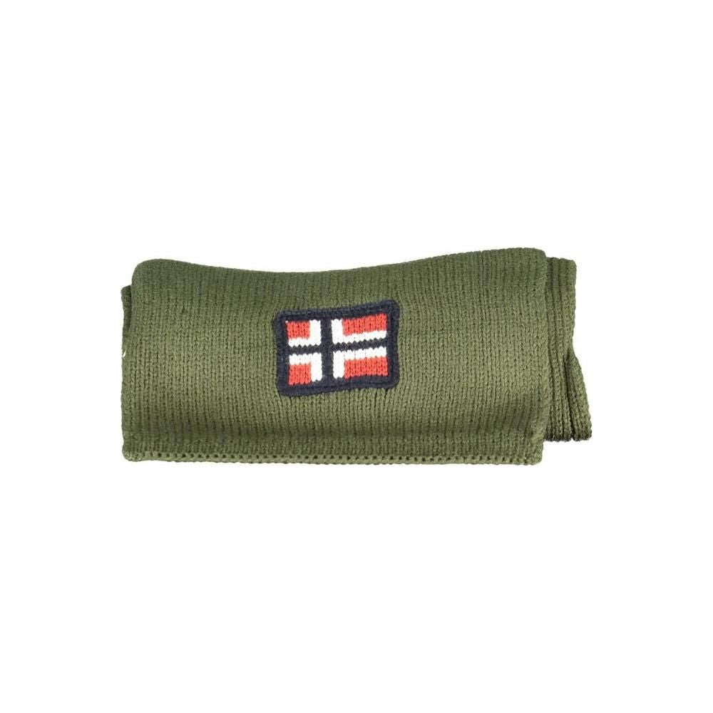 Norway 1963 Green Acrylic Scarf Norway 1963