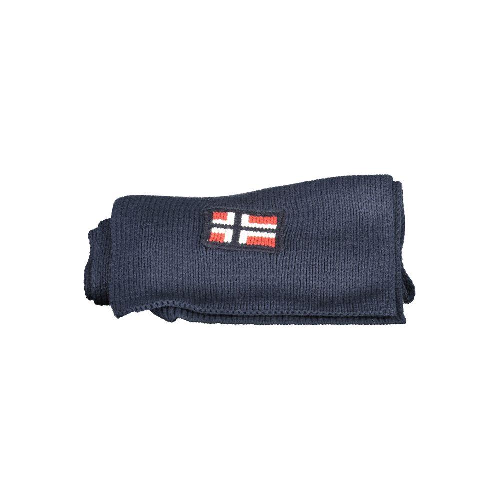 Norway 1963 Blue Acrylic Scarf Norway 1963