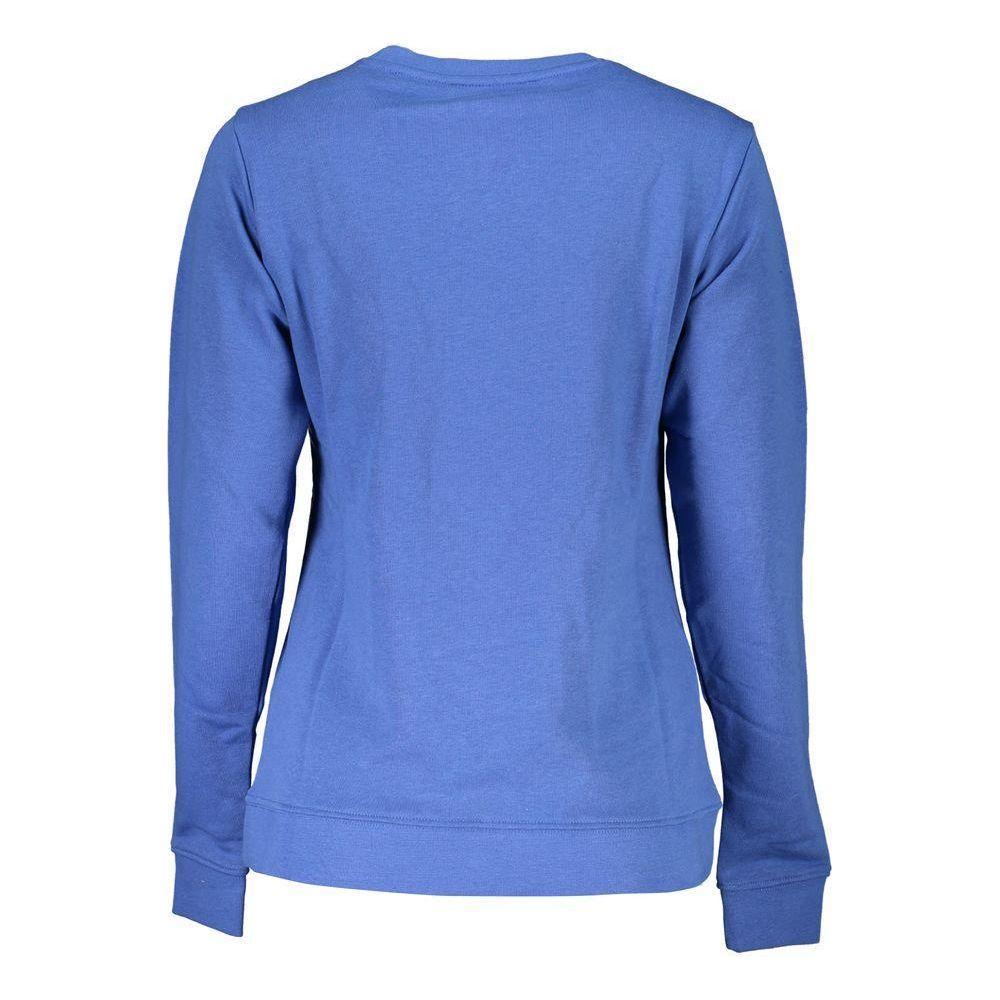 Cavalli Class Blue Cotton Sweater Cavalli Class