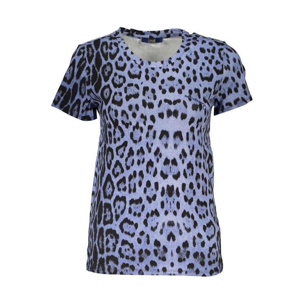 Cavalli Class Light Blue Cotton Tops & T-Shirt Cavalli Class