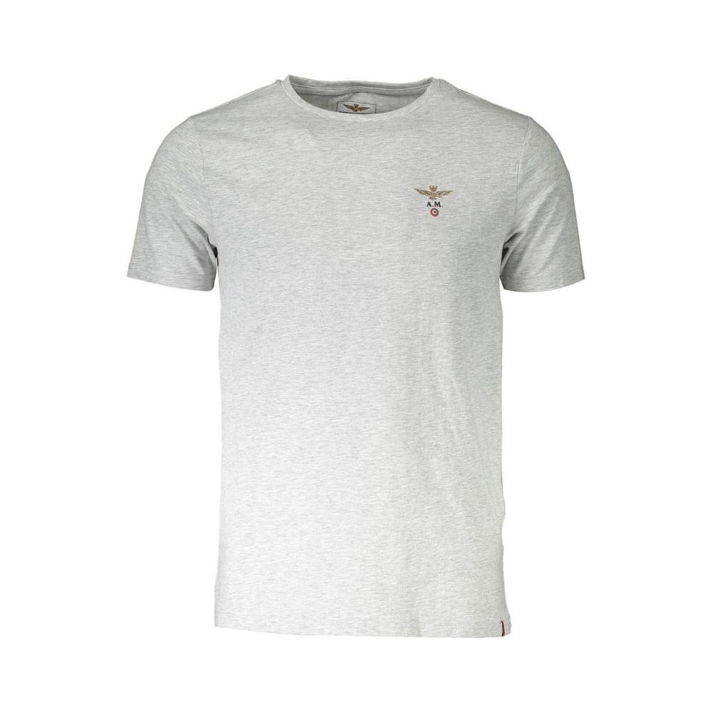 Aeronautica Militare Gray Cotton T-Shirt MAN T-SHIRTS Aeronautica Militare