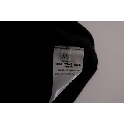 MARGHI LO' Black Wool Blouse Sweater