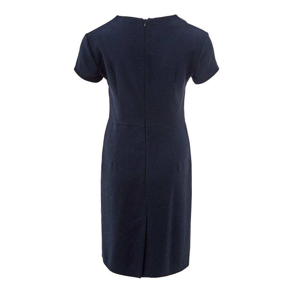 Lardini Elegant Blue Viscose Dress Perfect for Every Occasion Lardini