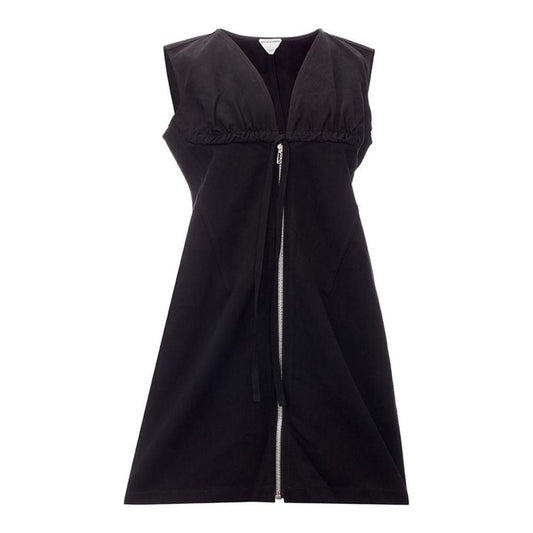 Bottega Veneta Elegant Black Viscose Dress Essentials Bottega Veneta