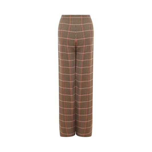 Lardini Elegant Brown Viscose Pants for Women Lardini