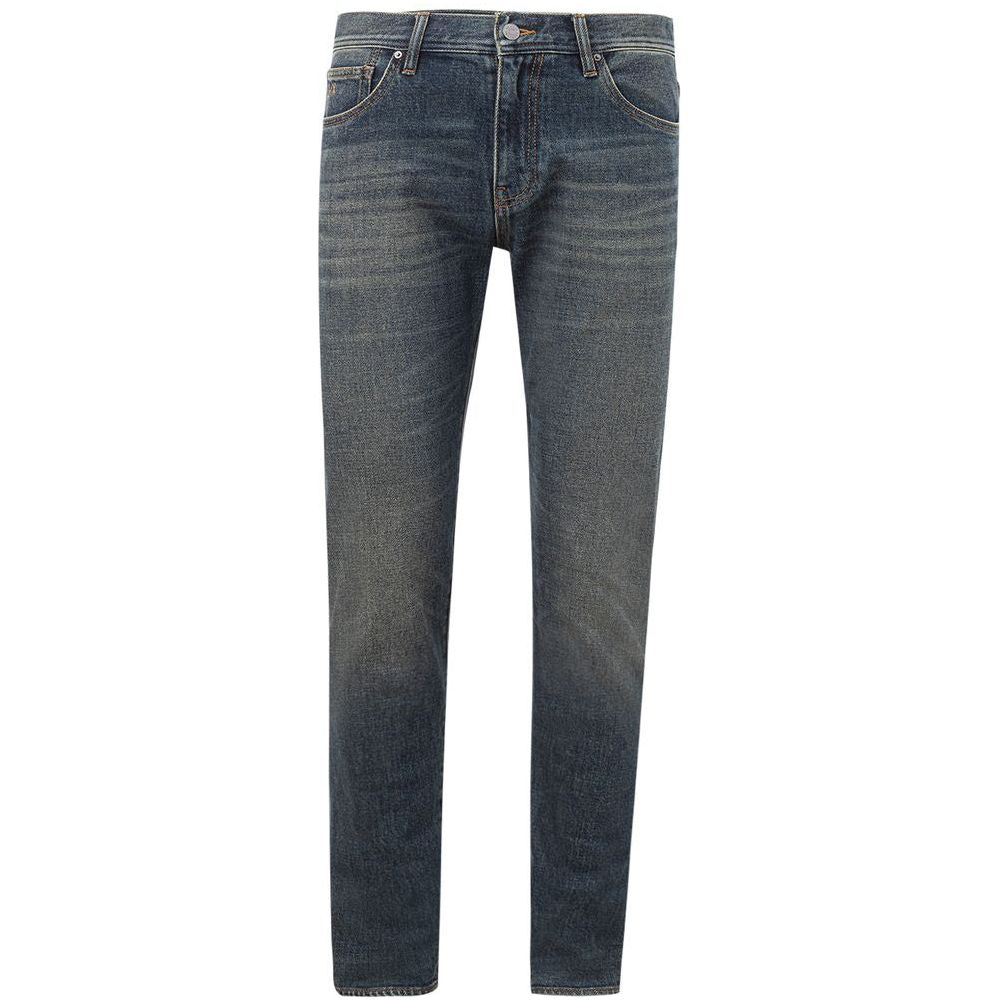 Armani Exchange Elevated Blue Cotton Denim Armani Exchange