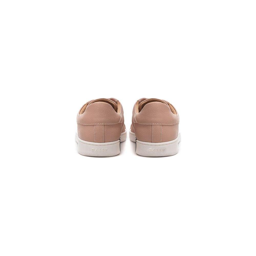 Bally Elegant Pink Leather Sneakers for Women Bally