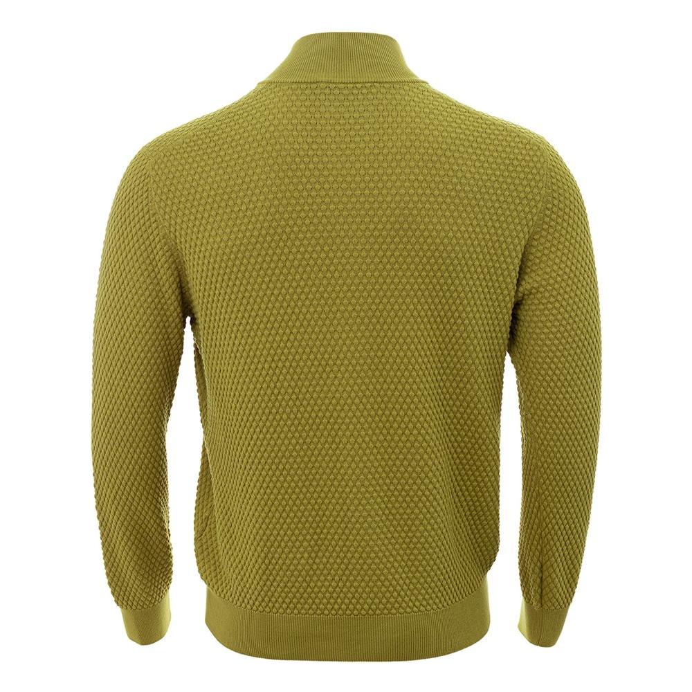 Gran Sasso Elegant Yellow Cotton Cardigan for Men Gran Sasso