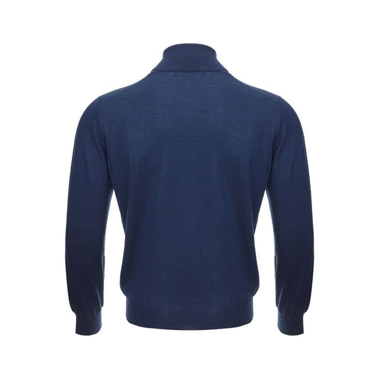 Gran Sasso Elegant Cashmere Sweater in Serene Blue Gran Sasso