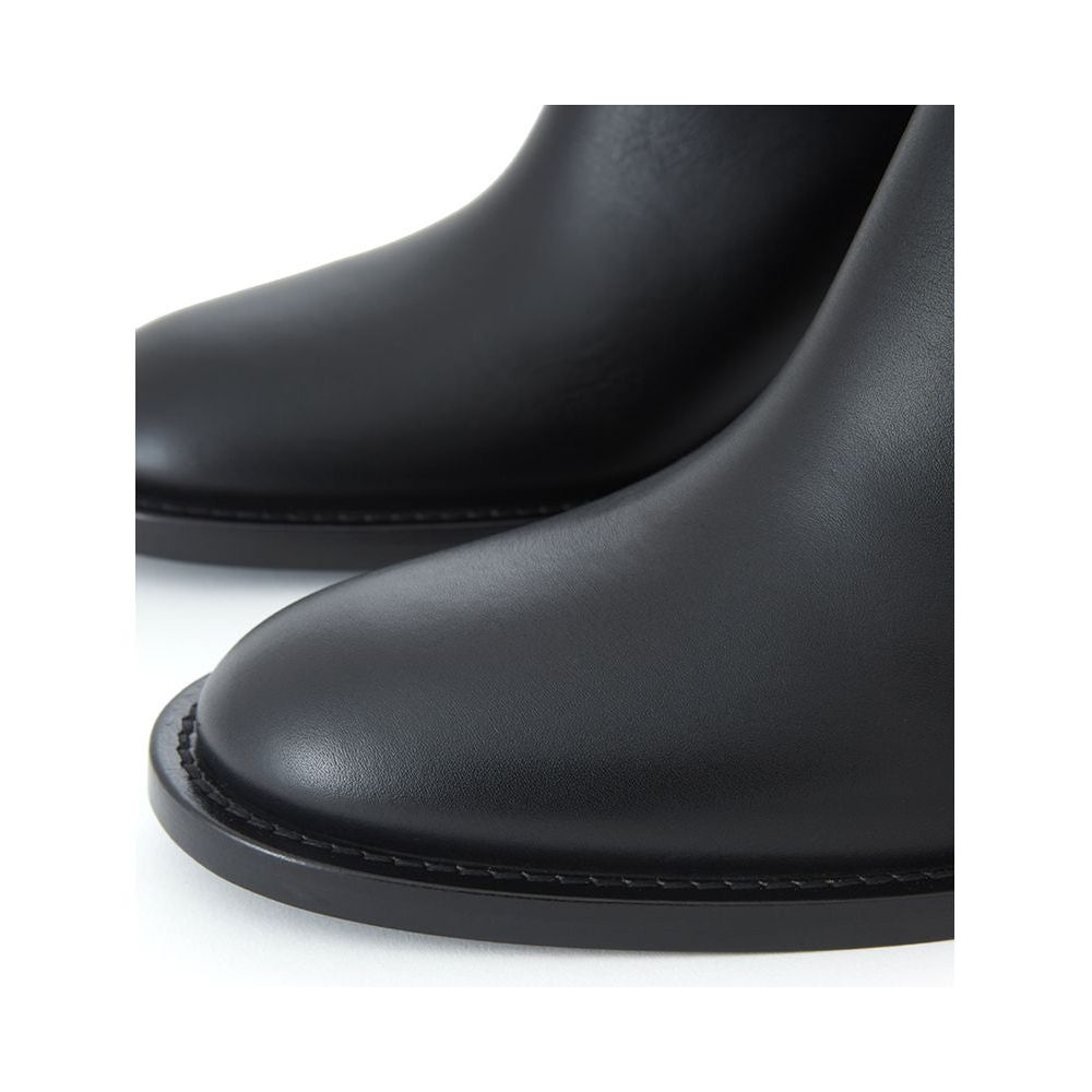 Burberry Black Leather Boot Burberry