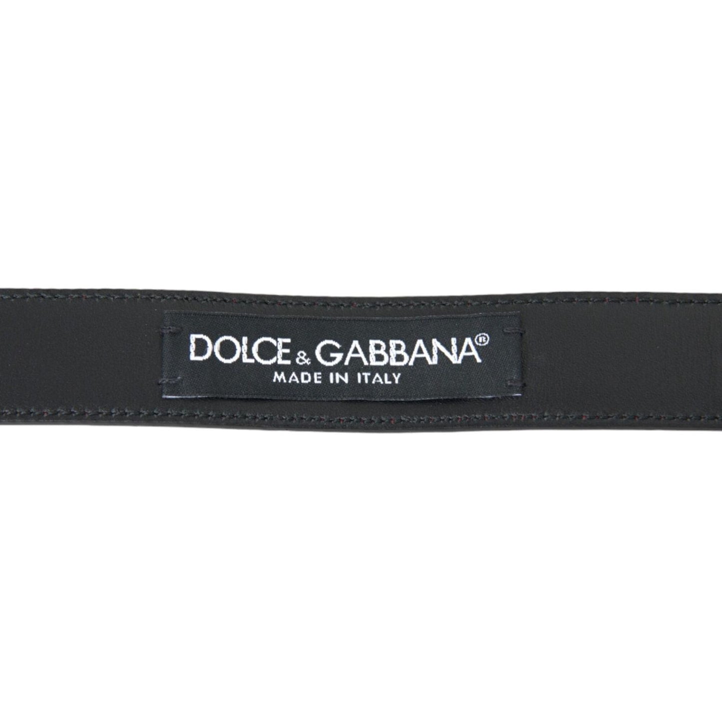 Dolce & Gabbana Red Leather Silver Metal Buckle Belt Men Dolce & Gabbana